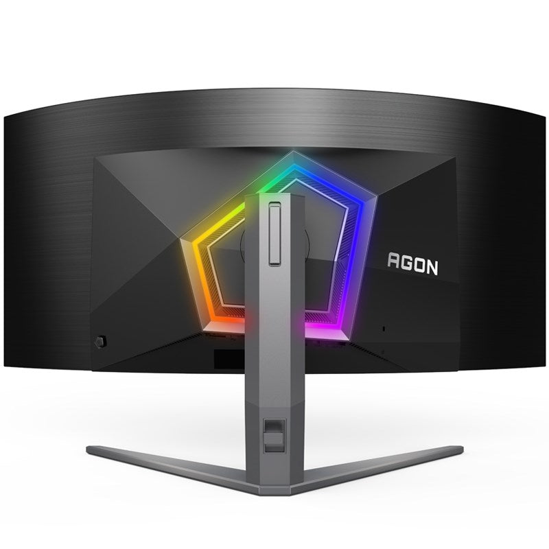 إيه أو سي أغون برو AG456UCZD شاشة ألعاب منحنية 45 بوصة WQHD OLED - 240 هرتز - 0.03 مللي ثانية - متوافقة مع فري سينك بريميوم وجي-سينك - أسود