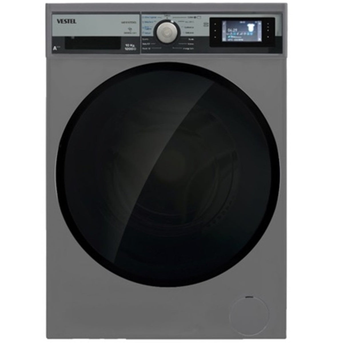 Vestel Front Load 10Kg Washing Machine - Silver - Zayoom