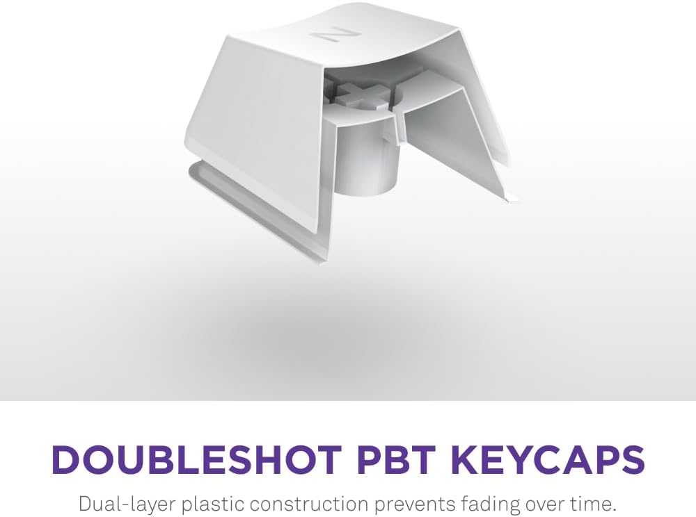 إن زد إكس تي فانكشن 2 ميني تي كيه إل كيبورد ألعاب بصرية سلكية (مفاتيح إن زد إكس تي سويفت أوبتيكال) - أبيض