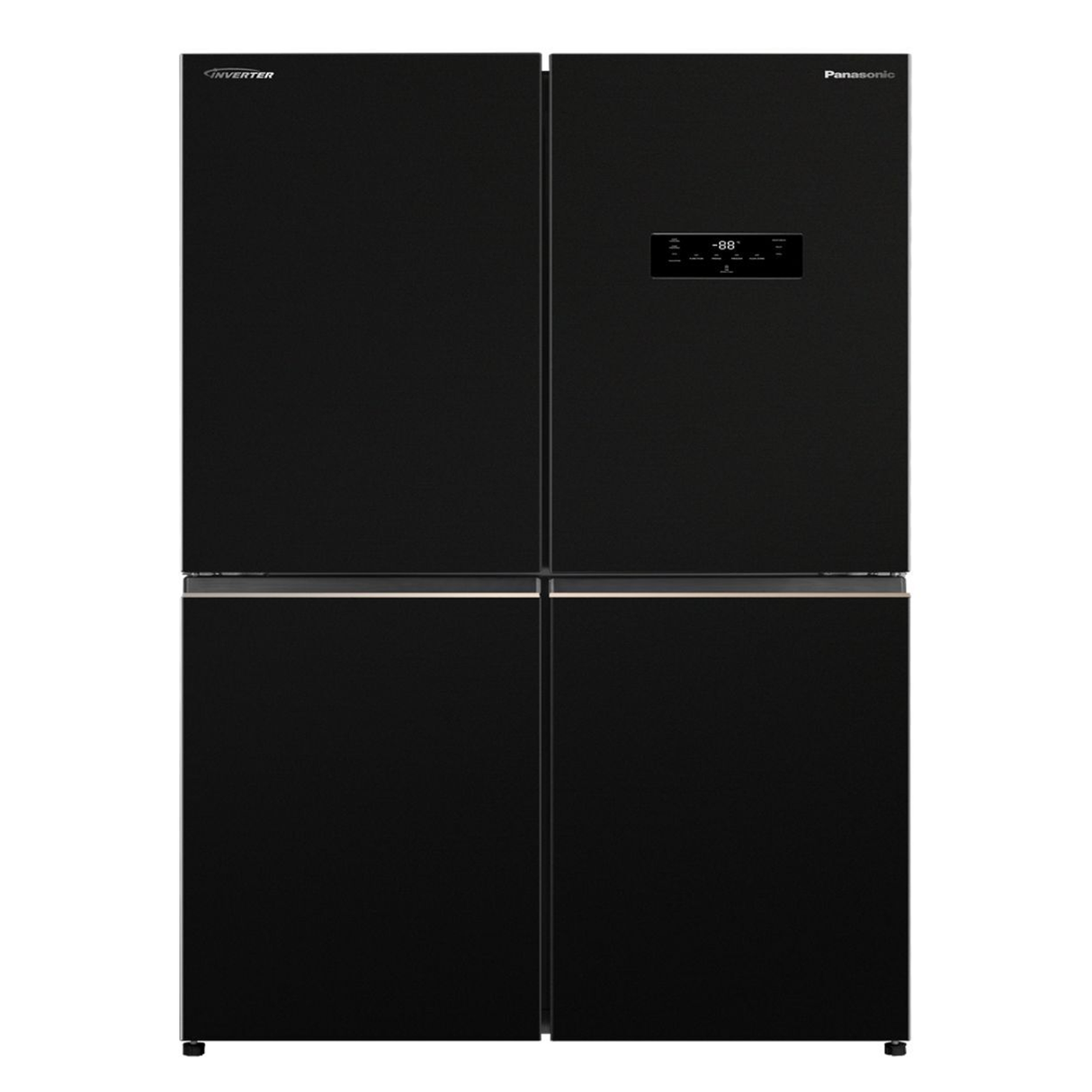 Panasonic 4 Door French Door Refrigerator 446 Liters 15.8 CFT - Black