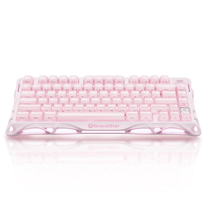 جرافاستار ميركوري كي1 بنسبة 75% كيبورد الألعاب الميكانيكي اللاسلكي – إصدار خاص ساكورا بينك