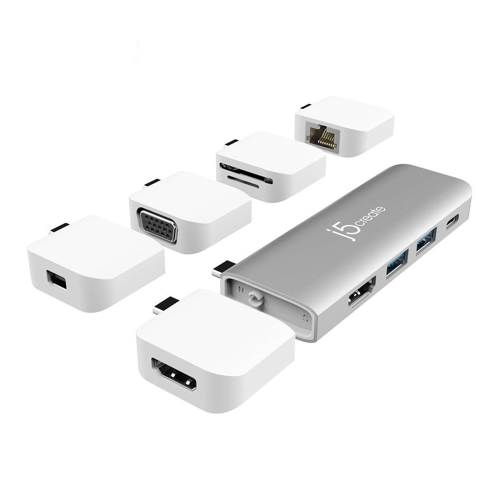 j5create USB-C Modular Mini Dock 11 -IN-1 - Zayoom