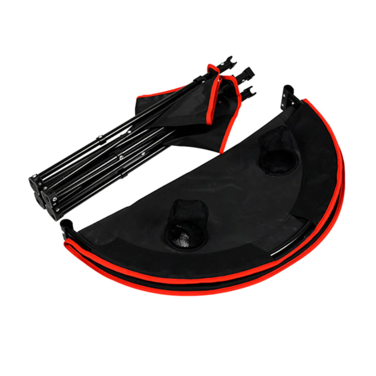 Portable Foldable Lightweight Outdoor Camping Table with 4 Cup Holders & Carry Bag