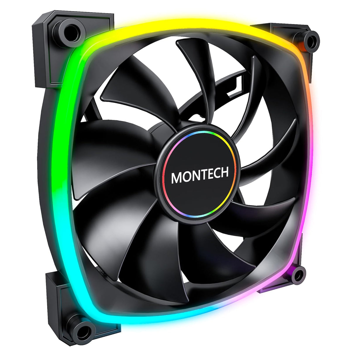 Montech AX140 PWM ARGB PC Case Fan (Single Pack) - Black