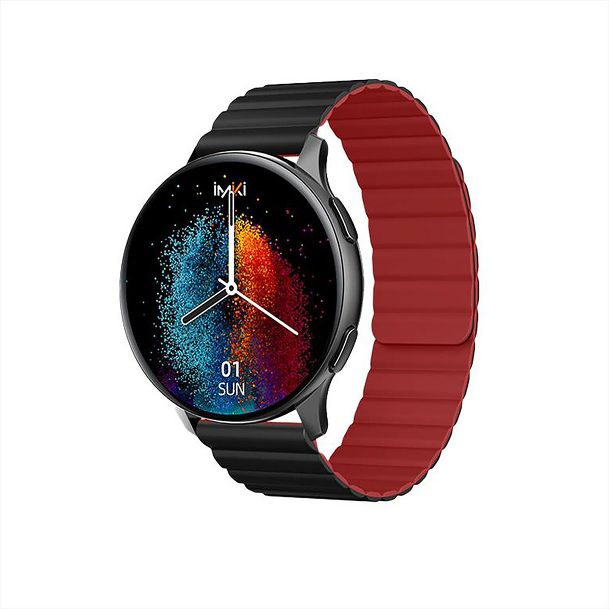 IMIKI Holo Pro Smart Watch - Black-Red - Zayoom