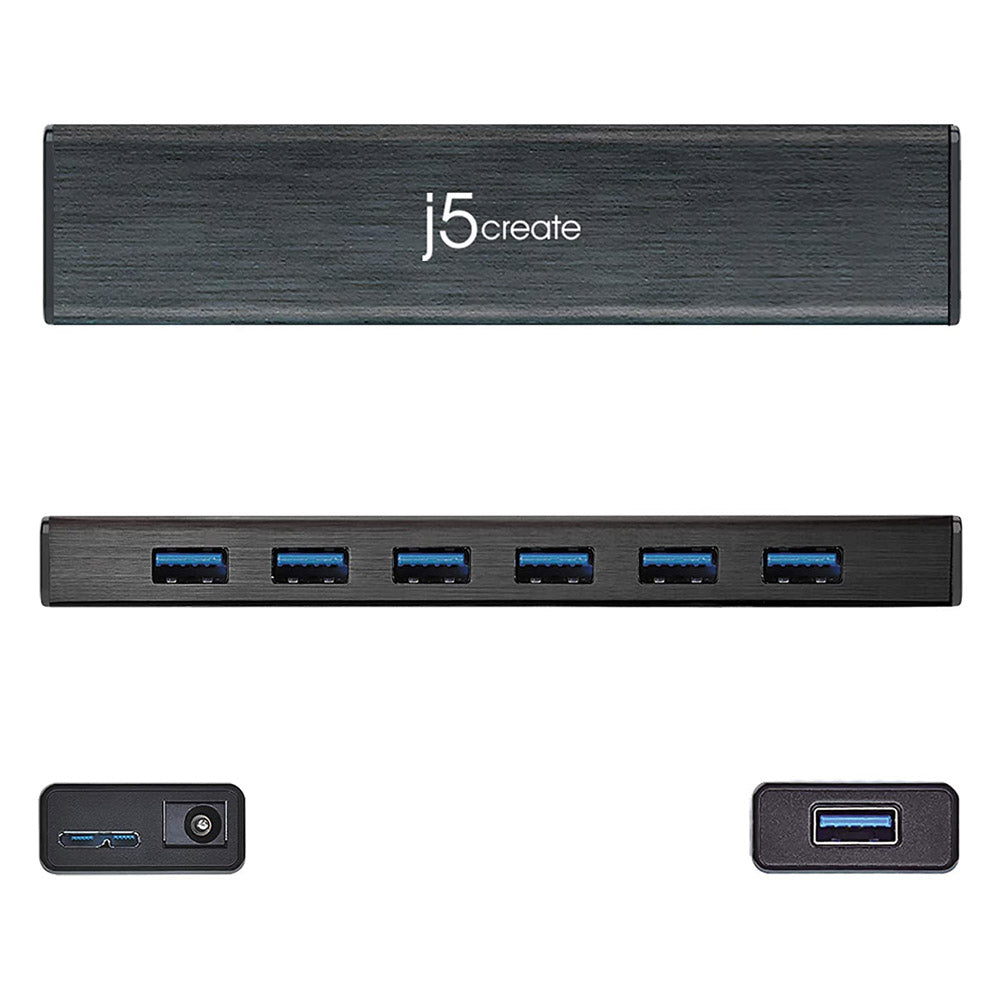 j5create USB 3.0 7-Port Hub Adapter - Zayoom