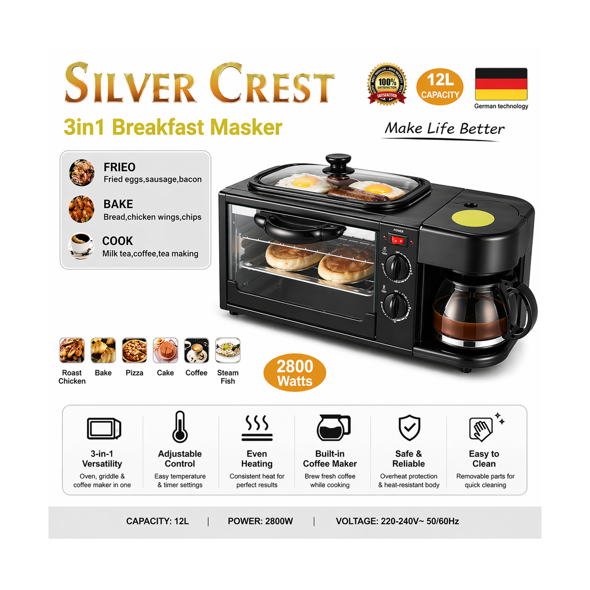 3-in-1 Breakfast Maker