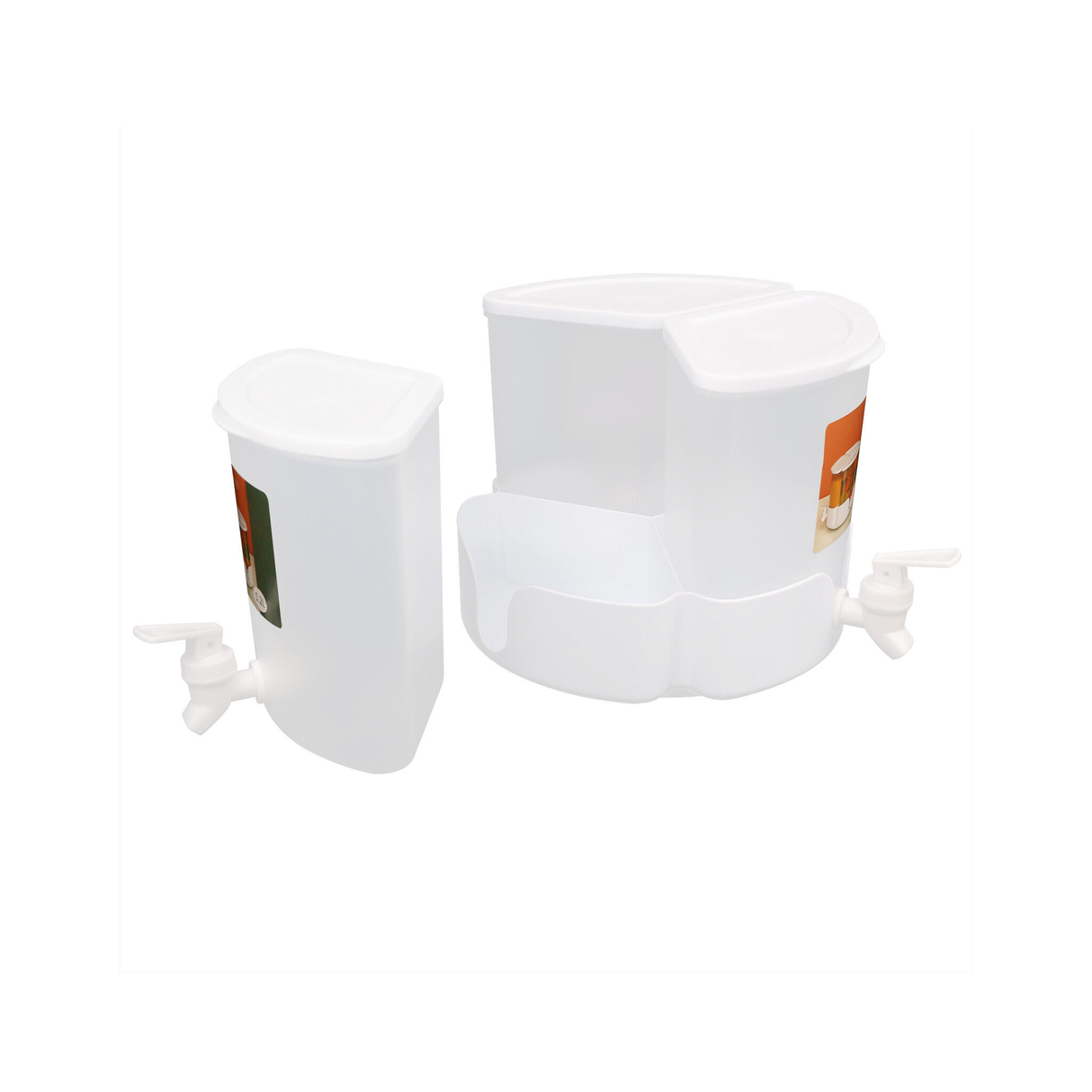 3-in-1 Rotatable Juice & Water Beverage Dispenser