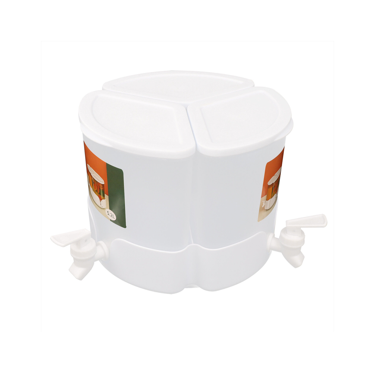 3-in-1 Rotatable Juice & Water Beverage Dispenser