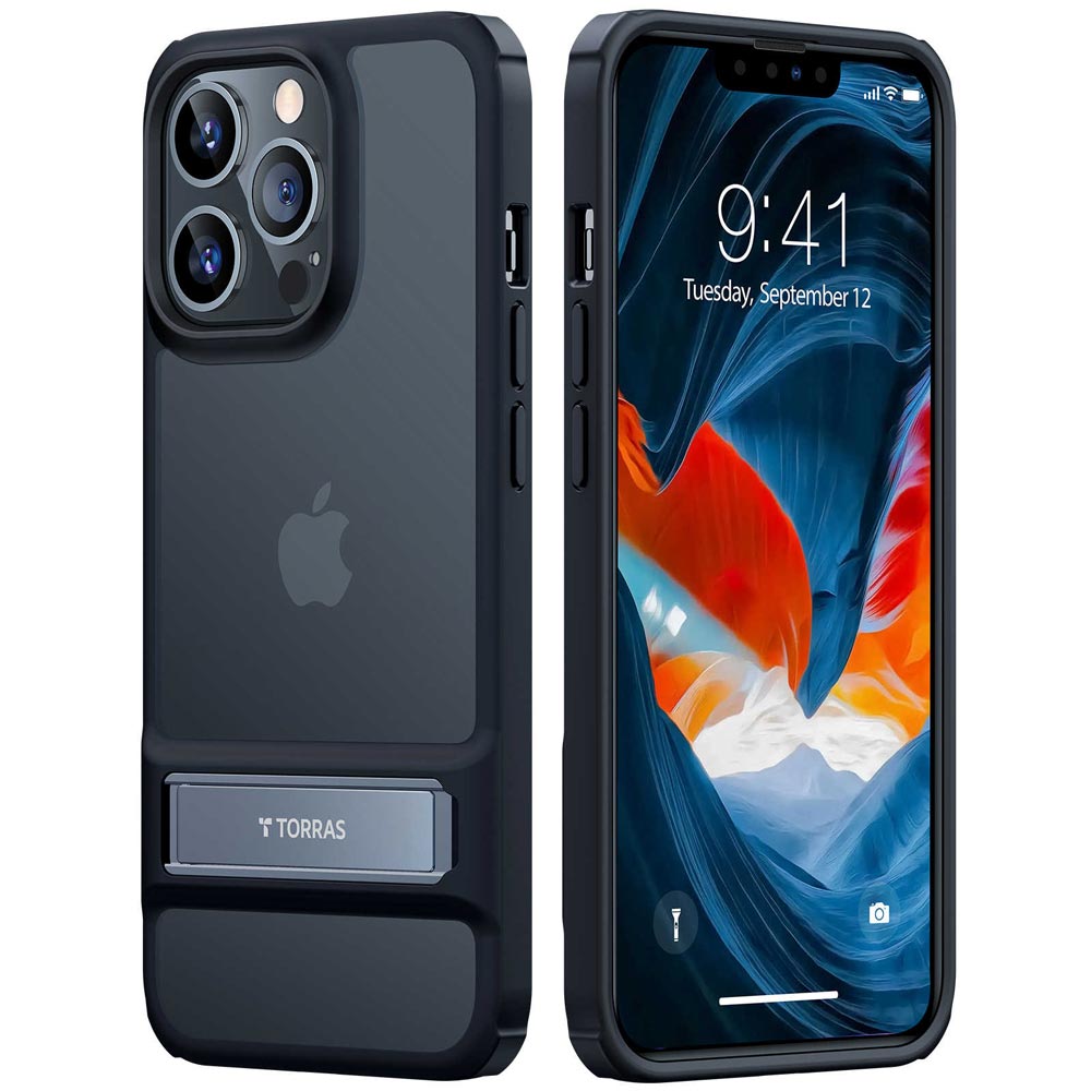 TORRAS MarsClimber Series iPhone 13 Pro Case - Black - Zayoom