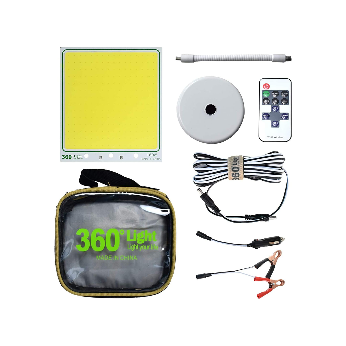 ضوء 360 درجة بتقنية COB بجهد 12 فولت للإضاءة الخارجية والتخييم