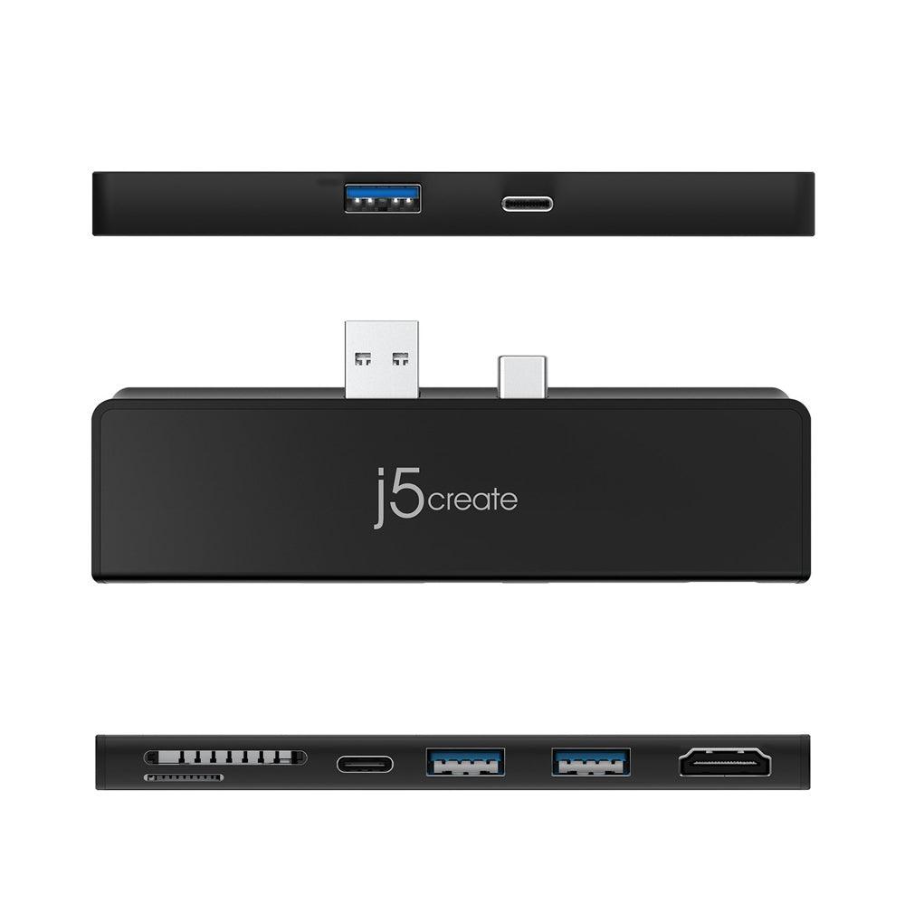 j5 create Ultra Drive Mini Dock for Surface‚Ñ¢ Pro - Black - Zayoom