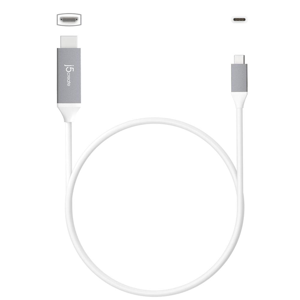 j5create USB-C to 4K HDMI Cable Adapter - Aluminium - Zayoom