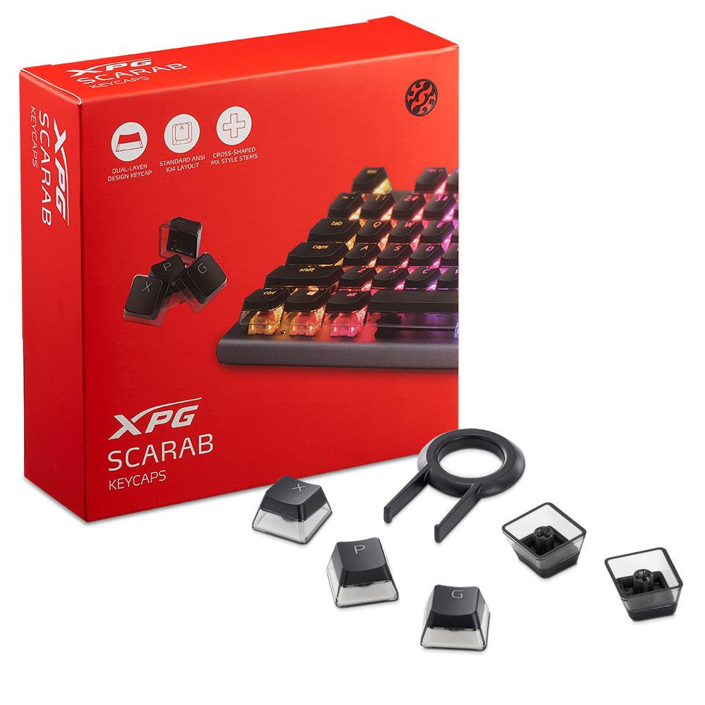 XPG SCARAB Arabic / English Keycaps - Black - Zayoom