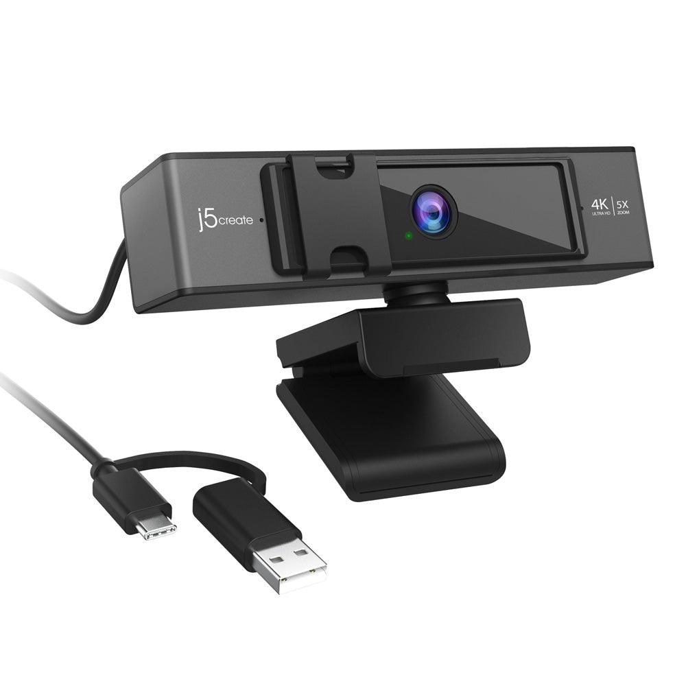 j5create 4k Ultra HD Webcam 360 Degree 5x Digital Zoom - Zayoom