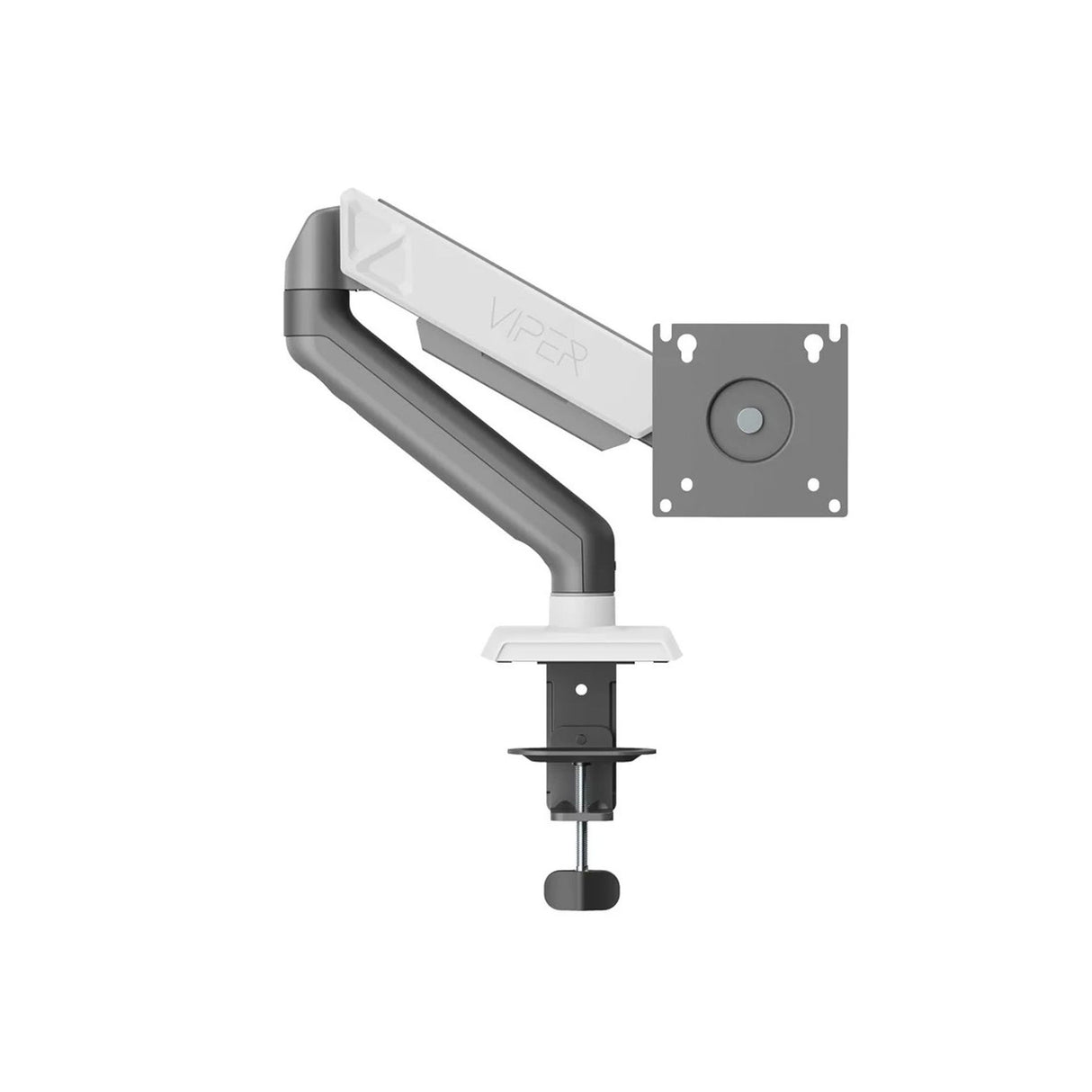 Sades Viper Single Monitor Mount Arm for Gaming & Office Fit Screen Size 17"-32" - White - Zayoom