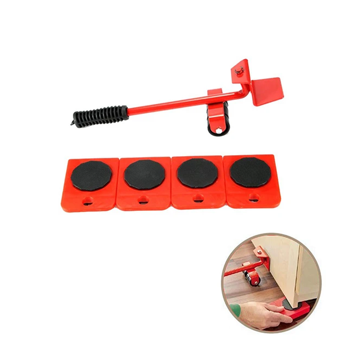 5 Pcs Set Furniture Moving Slider Maximum 150 Kg