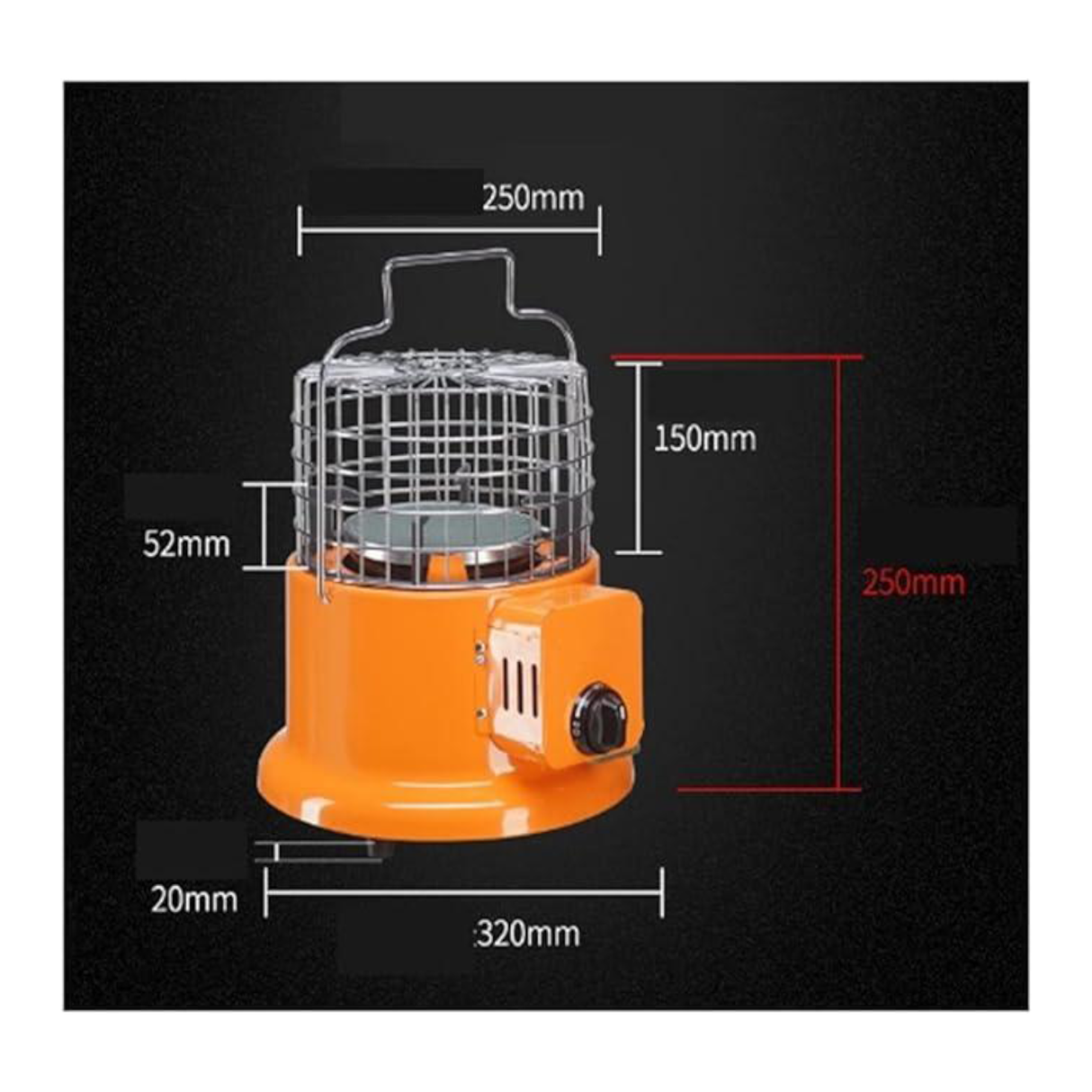 سخان غاز محمول وموقد طهي 2 في 1 للاستخدام الخارجي