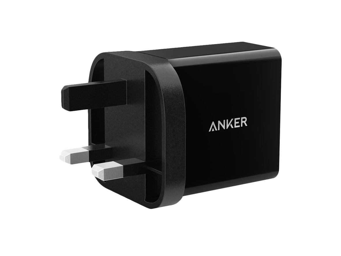 Anker 24W 2Port USB Charger - Black - Zayoom