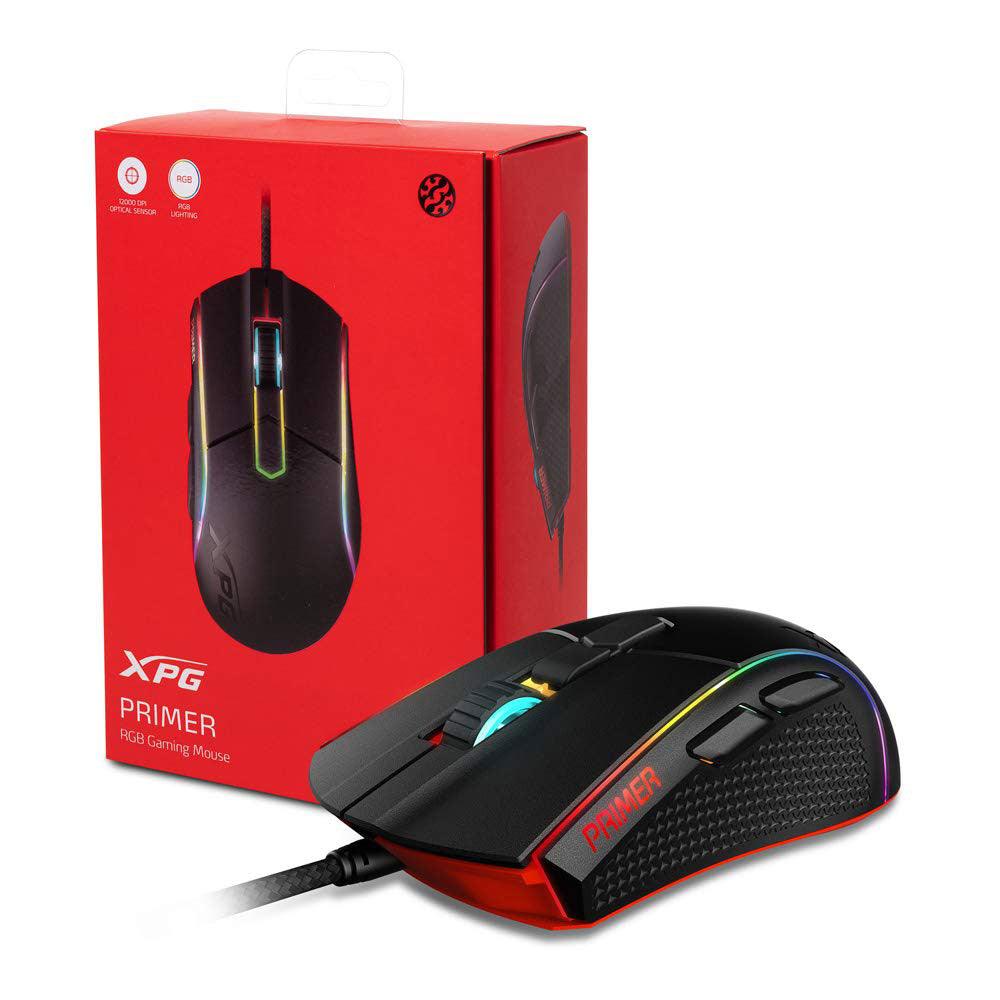 XPG Primer Gaming Wired Mouse - Black - Zayoom