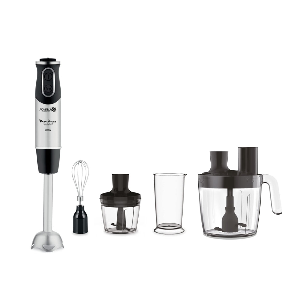 Moulinex Hand Blender 1000 Watt - Silver - Zayoom
