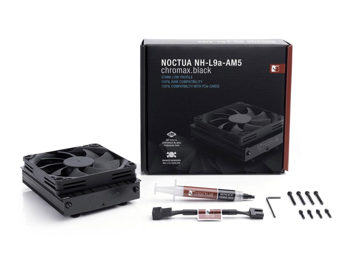 Noctua NH-L9a-AM5 Chromax Low-Profile CPU Air Cooler For AMD AM5 - Black - Zayoom