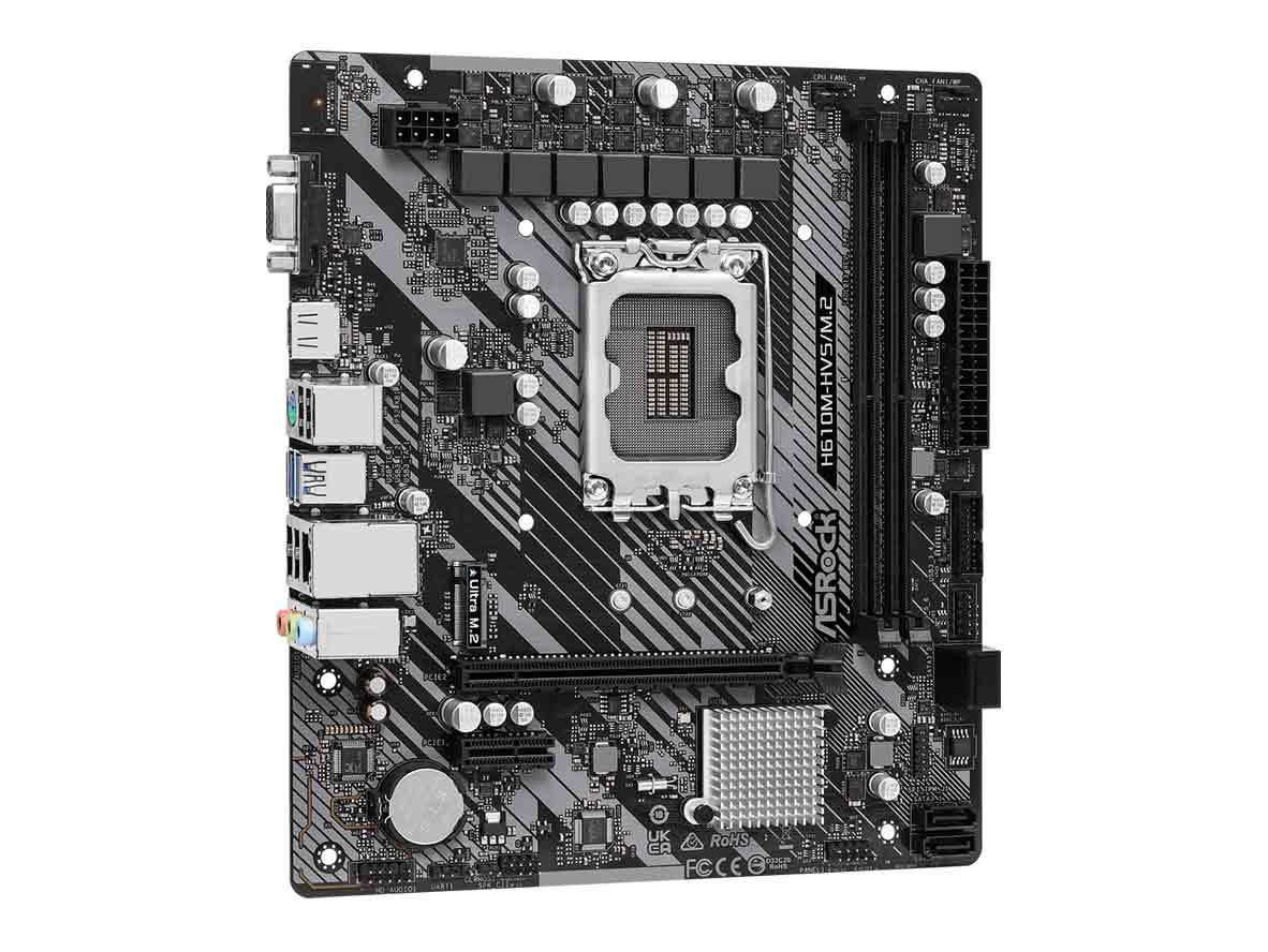 ASRock H610M-HVS/M.2 R2.0 - Intel H610 LGA 1700 Micro ATX - Motherboard - Zayoom