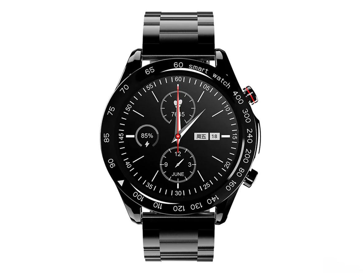HiFuture Stainless Smart Watch - Black - Zayoom