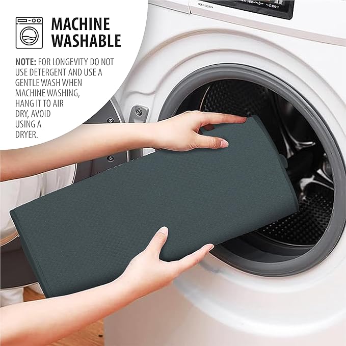 وسادة تجفيف متعددة الوظائف فائقة الامتصاص للمطبخ مع رف تجفيف للأطباق والأواني الزجاجية وأدوات المائدة - 60 × 45 سم