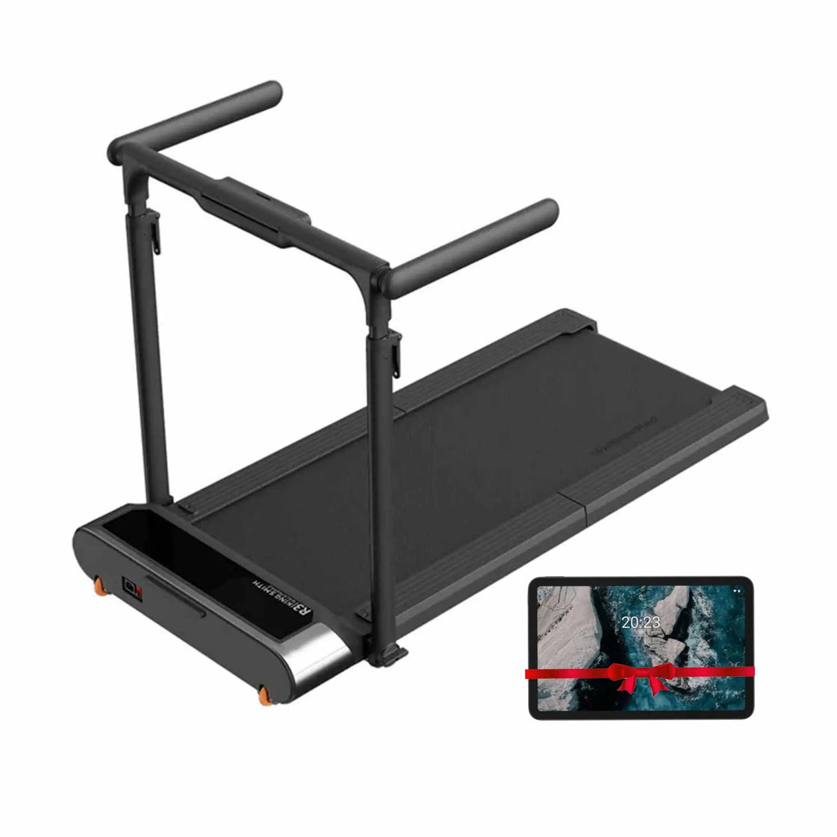 Kingsmith Foldable Treadmill R3 hybrid + with max. speed 12km/h, with side armrest with 1HP brushless motor. + Free Nokia T20 TA Tablet