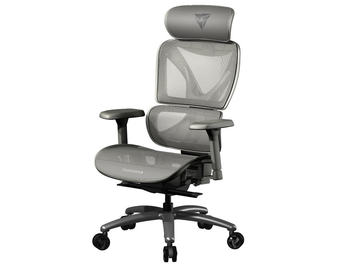 THUNDERX3 XTC Ergonomics Gaming Chair - Mesh Gray - Zayoom