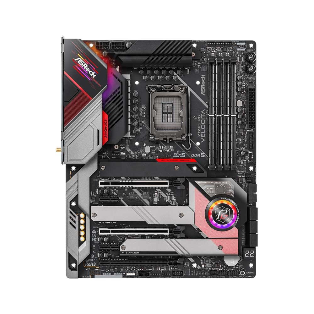 ASRock Intel Z690 PG Velocita - Gaming Motherboard - Black - Zayoom