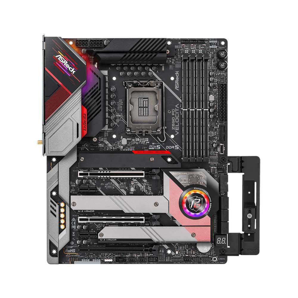 ASRock Intel Z690 PG Velocita - Gaming Motherboard - Black - Zayoom