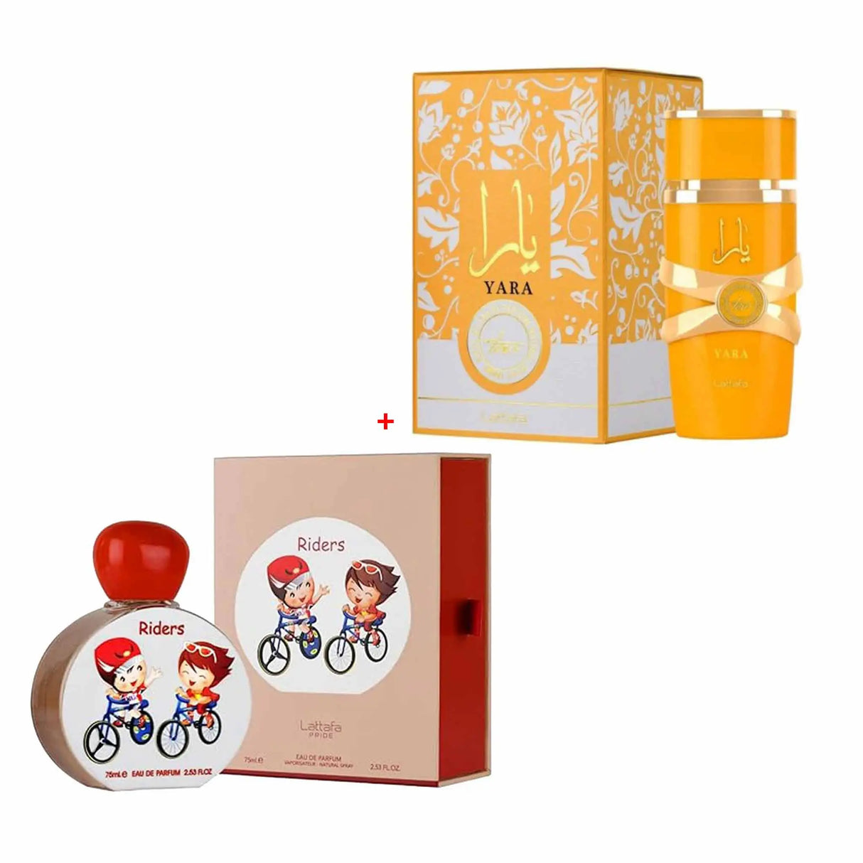 Lattafa Yara Tous EDP For Her 100 Ml +Lattafa Riders For Kids EDP Sprays 75ML (Magical Collection)