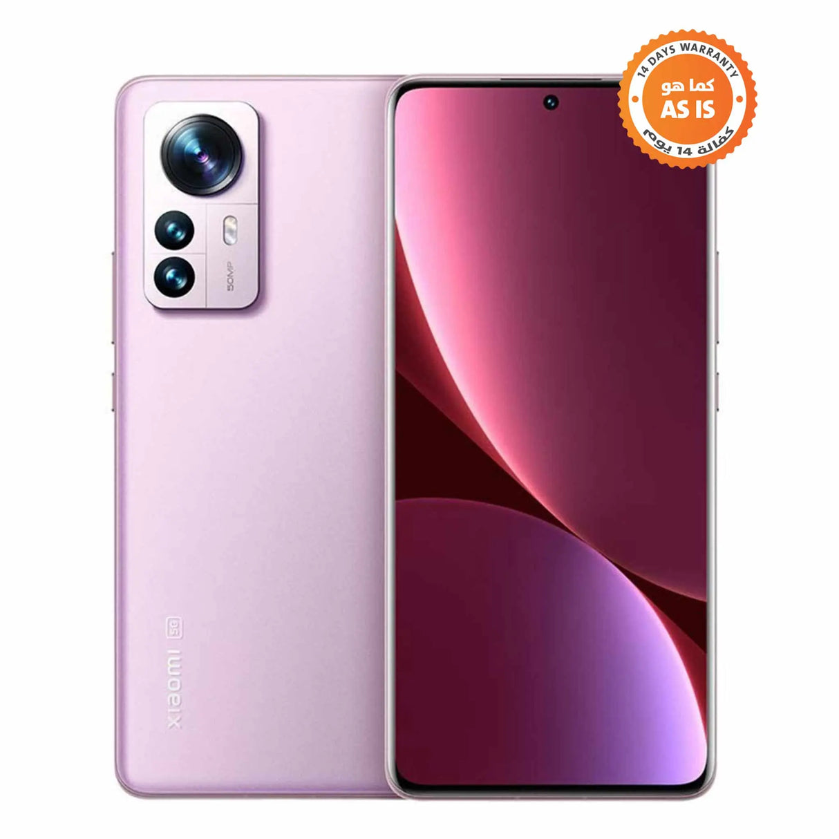 شاومي12 برو- 12 جيجا بايت رام - 256 جيجا بايت روم - موبايل - بنفسجي - كما هو