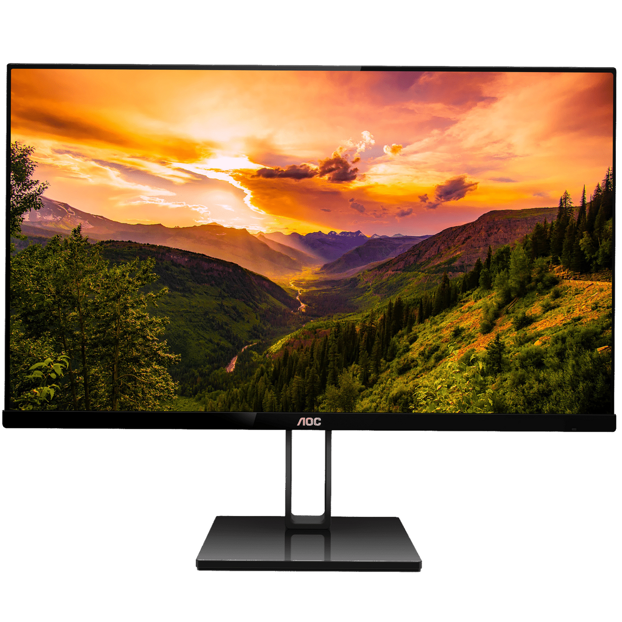 AOC 27V2Q 27 Inch FHD IPS, 75Hz, Ultra Slim Monitor - Black
