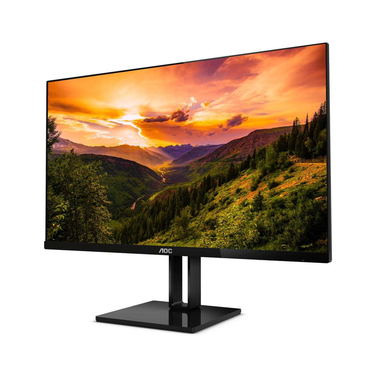 AOC 27V2Q 27 Inch FHD IPS, 75Hz, Ultra Slim Monitor - Black
