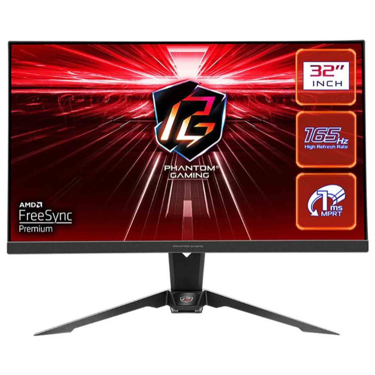 ASRock Phantom - PG32QF2B - 31.5 Inch - QHD - 165Hz - Flat VA Gaming Monitor - Zayoom