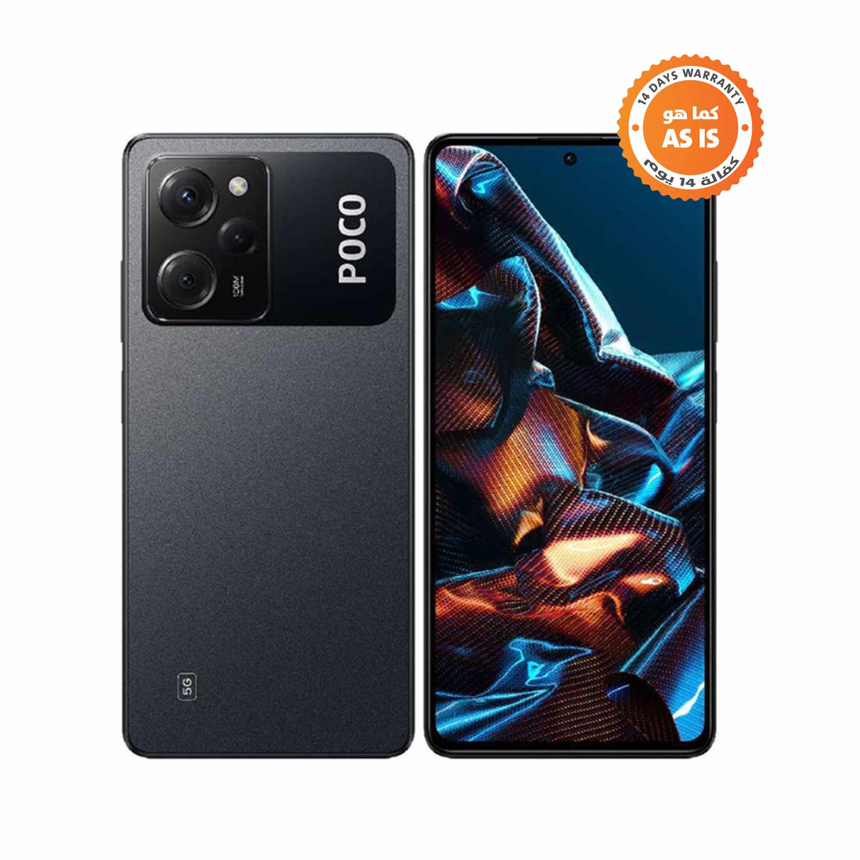 بوكو X5 برو - 5 جي - 8 جيجا رام - 256 جيجا روم - موبايل - أسود ( كما هو )