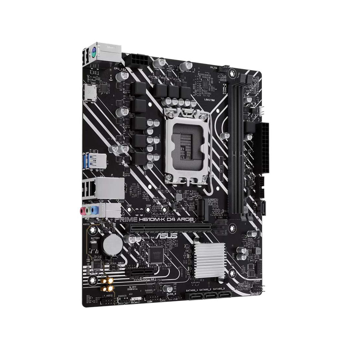 ASUS Prime H610M-K DDR4 ARGB Micro - ATX Motherboard - Black - Zayoom