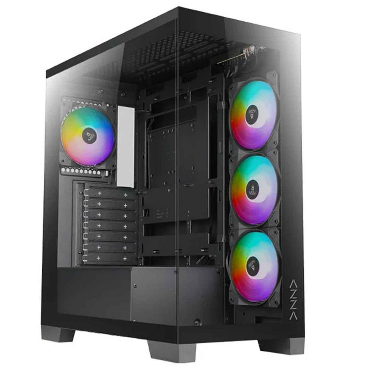 AZZA Cove Mid-Tower PC Case - Black - Zayoom