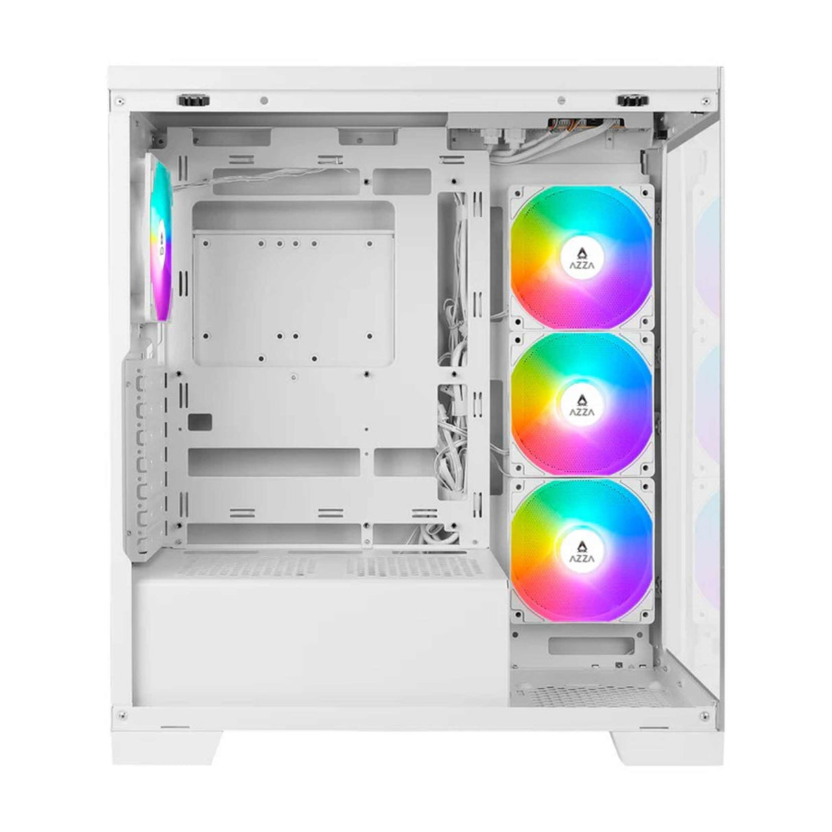 AZZA Cove Mid-Tower PC Case - White - Zayoom