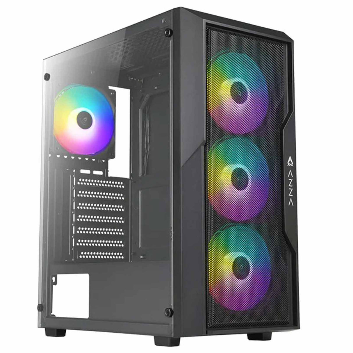 AZZA Fighter 290 Mid-Tower PC Case - Black - Zayoom