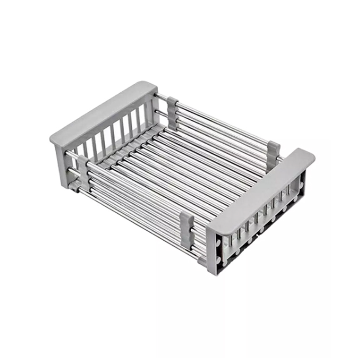 Adjustable Stainless Steel Dish Drainer Rack for Kitchen Sink
