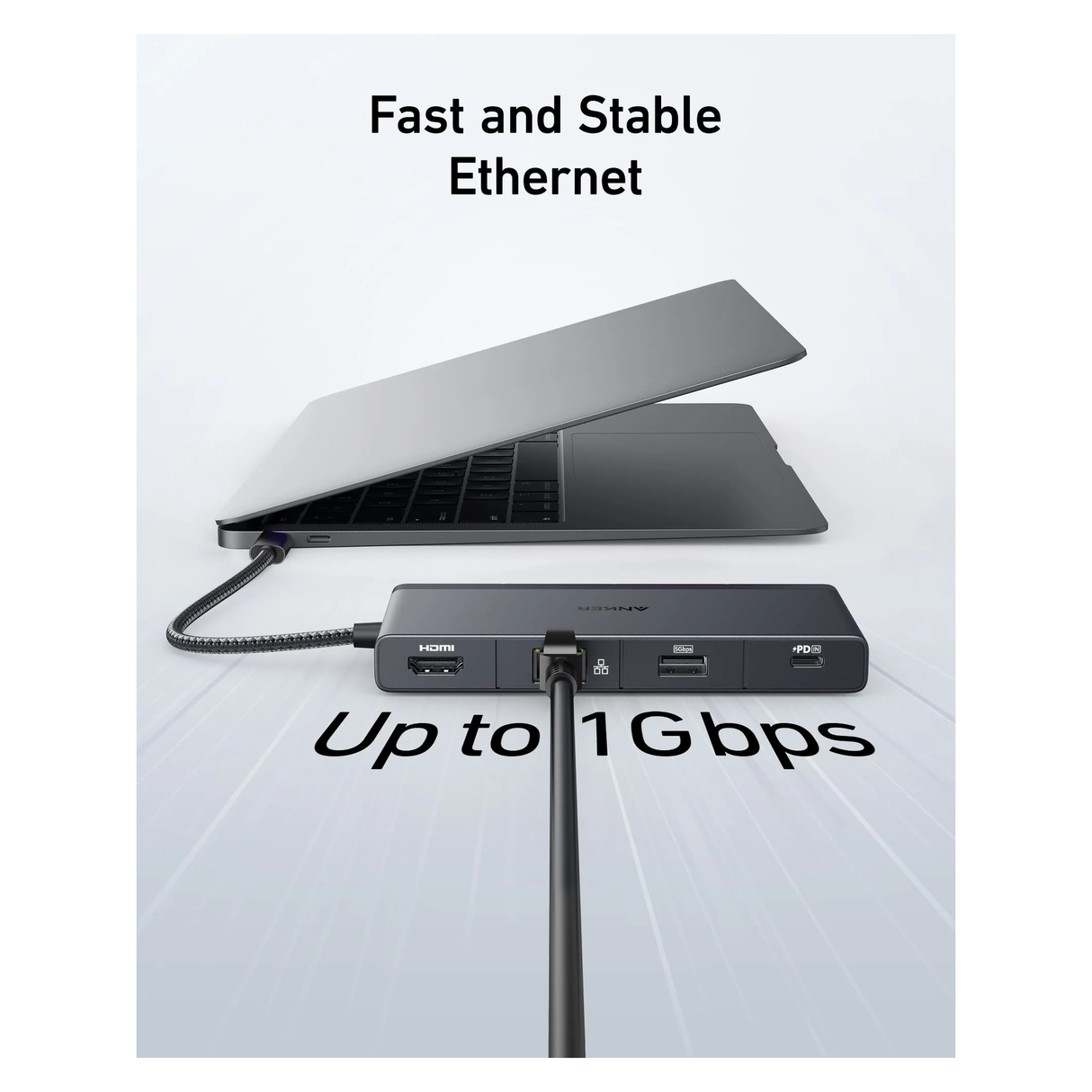 Anker 552 USB-C Hub (9-in-1, 4K HDMI) -Black - Zayoom