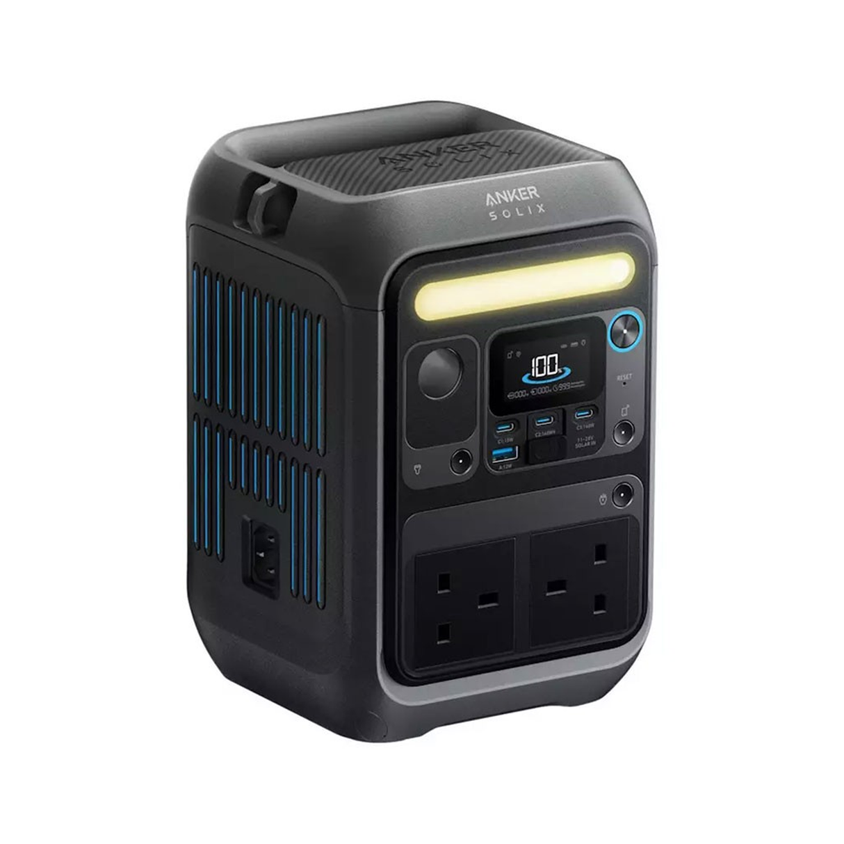 Anker SOLIX C300X AC Portable Power Station A1723211 - 288Wh - 300W - 600W Surge - Black