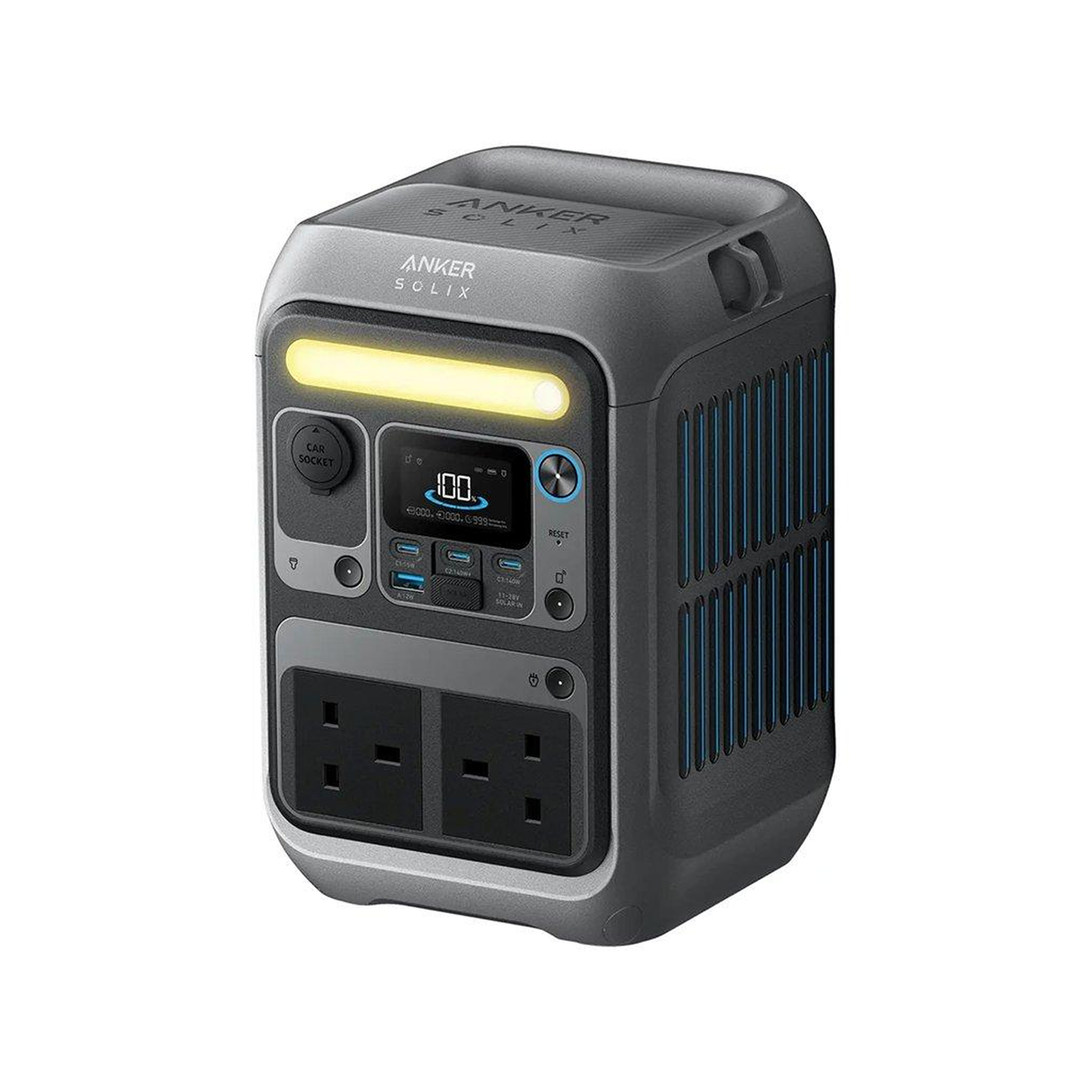 Anker SOLIX C300 AC Portable Power Station A17222Z1 - 288Wh - 300W - 600W Surge - Dark Grey