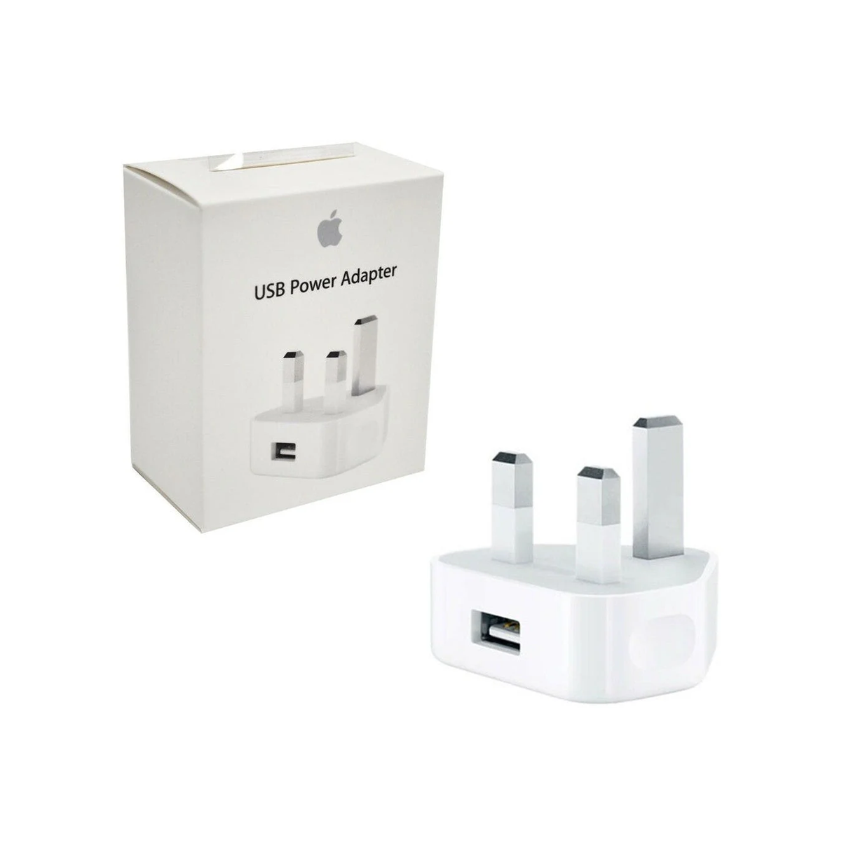 Apple Travel Adapter UK 3 Pin 5W - MGN43ZE/A - Zayoom