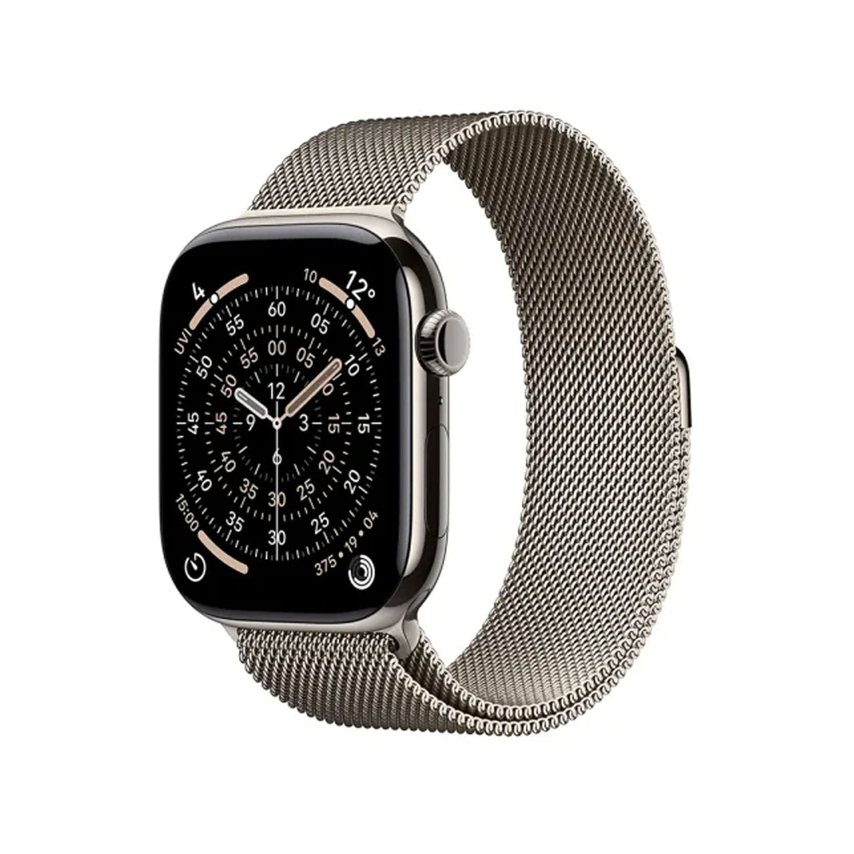 Apple Watch Series 11 GPS + Cellular 42mm Natural Titanium Case With Natural Milanese Loop