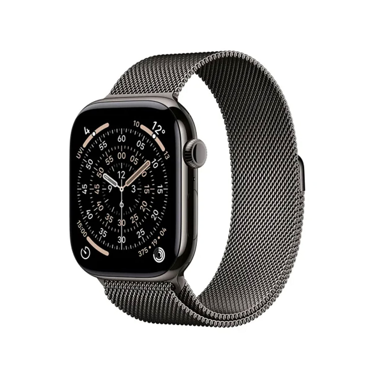 Apple Watch Series 11 GPS + Cellular 46mm Slate Titanium Case With Slate Milanese Loop - M/L